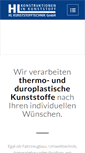 Mobile Screenshot of hl-kunststofftechnik.de